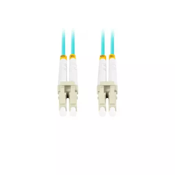 Skaidulinis optinis kabelis LANBERG FO-LULU-MD31-0050-TQ, OM3, LC–LC, 5 m, Aqua