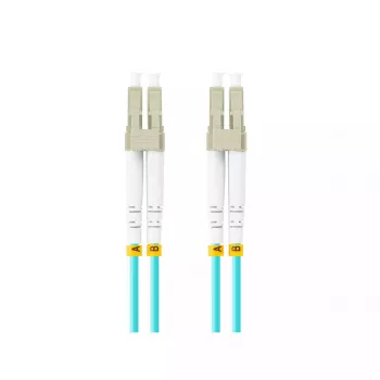 Skaidulinis optinis kabelis LANBERG FO-LULU-MD31-0050-TQ, OM3, LC–LC, 5 m, Aqua