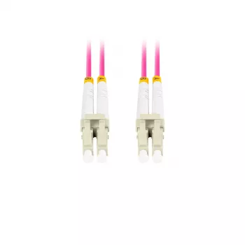 Skaidulinis optinis kabelis LANBERG FO-LULU-MD41-0020-VT 2 m OM4 LC–LC violetinis
