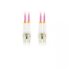 Šviesolaidinis kabelis LANBERG FO-LULU-MD41-0100-VT 10 m OM4 LC–LC