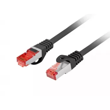 Tinklo kabelis Lanberg PCF6-10CU-0025-BK RJ-45 Cat6 0,25 m Juodas