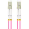 Šviesolaidinis kabelis LANBERG FO-LULU-MD41-0150-VT 15 m OM4 LC/UPC - LC/UPC pilnas dupleksas