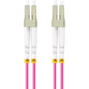Šviesolaidinis kabelis LANBERG FO-LULU-MD41-0150-VT 15 m OM4 LC/UPC - LC/UPC pilnas dupleksas