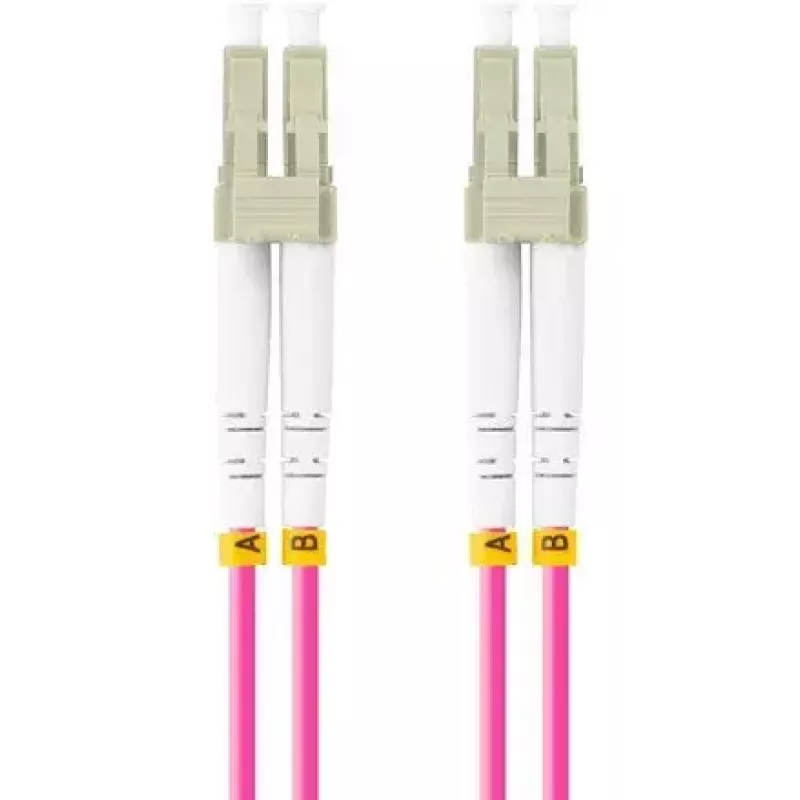 Šviesolaidinis kabelis LANBERG FO-LULU-MD41-0150-VT 15 m OM4 LC/UPC - LC/UPC pilnas dupleksas