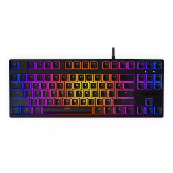 KRUX Atax PRO RGB žaidimų klaviatūra, mechaninė, USB, QWERTY anglų, juoda, Tenkeyless