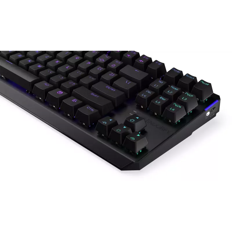 Klaviatūra ENDORFY Thock TKL Wireless Black mechaninė RGB LED 87 klavišų