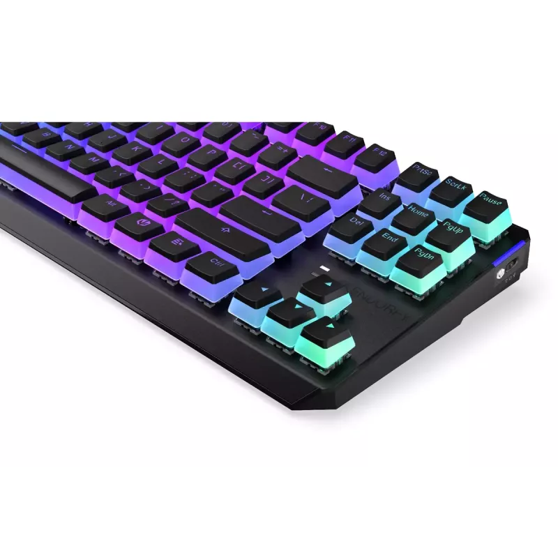 Žaidimų klaviatūra ENDORFY TKL USB Mechaninė 87 klavišų RGB Juoda