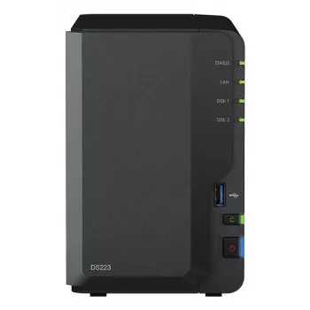 Synology DiskStation DS223 2-jų kasetlių NAS rinkinys su 2x 6TB HAT3300 (12TB)