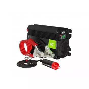Inverteris Green Cell INVGC02, 24V DC -> 230V AC, grynoji sinusinė banga