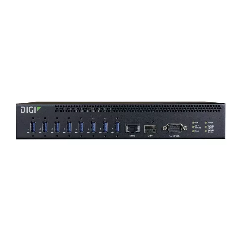 USB Hub Digi AW08-G300 USB 3.2 Gen 1 10000 Mbit/s Juodas