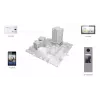 IP vaizdo domofonas Hikvision DS-KD8003-IME1(B)/NS 2 MP juodas nerūdijantis plienas