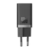 Baseus sieninis įkroviklis GaN5 40W, 2x USB-C (Juodas)