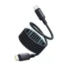 USB-C į USB-C laidas Baseus PicoGo 1 m, juodas, duomenų perdavimas iki 0,48 Gbit/s