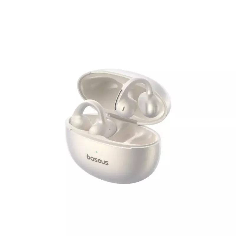 Baseus Bowie MC1 Pro Open-Ear TWS belaidės ausinės, Stellar White