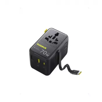 Įkroviklis Baseus EnerCore CG11 — vidinis AC greitasis įkroviklis, 2x USB-C, 1 m laidas, juodas