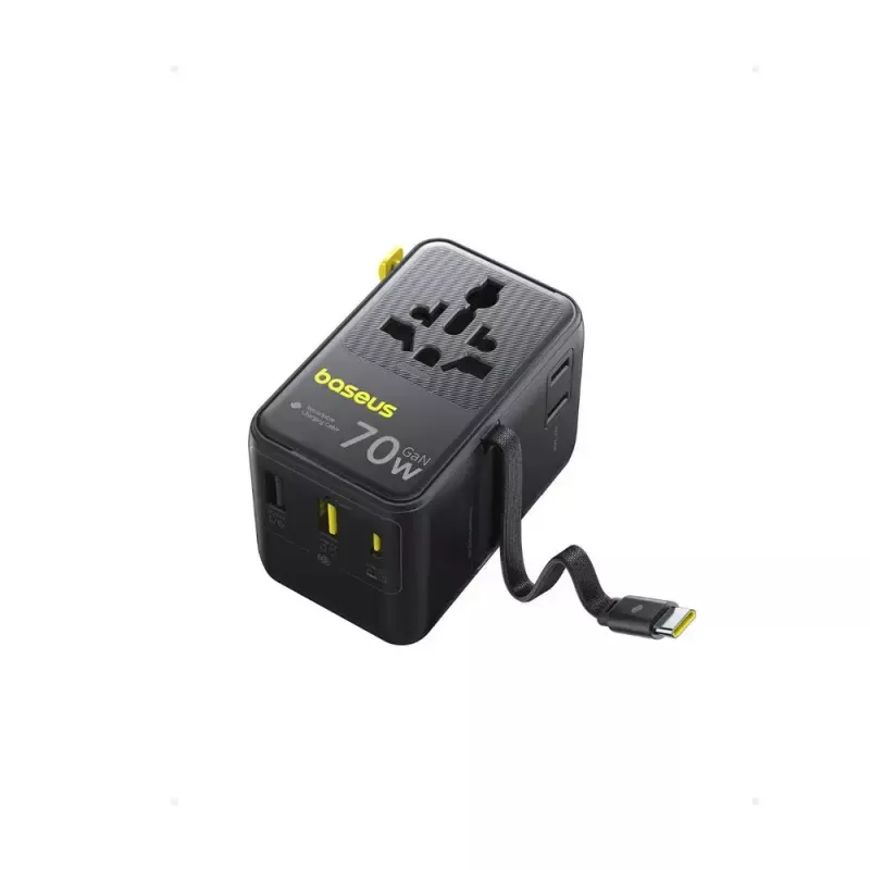 Įkroviklis Baseus EnerCore CG11 — vidinis AC greitasis įkroviklis, 2x USB-C, 1 m laidas, juodas