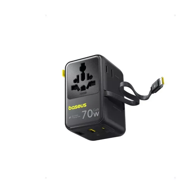 Įkroviklis Baseus EnerCore CG11 — vidinis AC greitasis įkroviklis, 2x USB-C, 1 m laidas, juodas