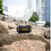 Vakarėlių garsiakalbis Beafon AGM Mag Rock – belaidis 8 W, baterija 1800 mAh, iki 10 h, juoda/oranžinė, mygtukinis garsumo valdymas
