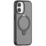 Telefono dėklas Torras Spin Series, skirtas iPhone 17, juodas, plonas, lengvas apsauginis dėklas