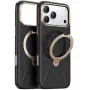 Dėklas telefonui Torras Ostand Spin Vegskin Series, skirtas iPhone 17 Pro Max, juodas