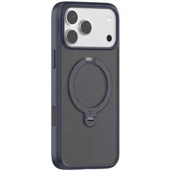 Dėklas telefonui Torras Ostand Spin Series, skirtas iPhone 17 Pro Max, tamsiai mėlynas