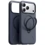 Telefono dėklas Torras Spin Softune Series, skirtas iPhone 17 Pro, tamsiai mėlynas, minkštas apsauginis dėklas