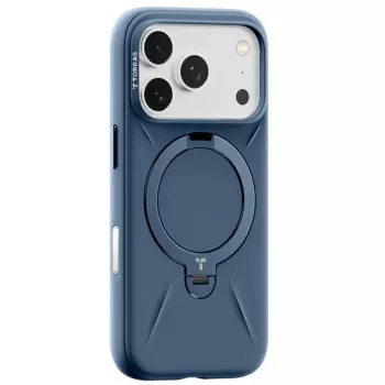 Dėklas telefonui Torras Softune Series, iPhone 17 Pro Max, tamsiai mėlynas