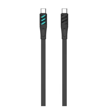 Havit CB6254 USB Type-C į USB Type-C įkrovimo laidas 1 m juodos spalvos