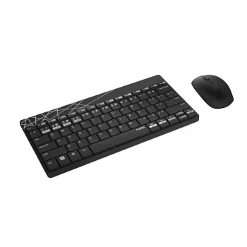Klaviatūros ir pelės rinkinys Rapoo 8000M Universal Bluetooth QWERTZ Vokiškas Juodas