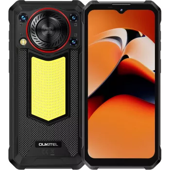 Atsparus išmanusis telefonas Oukitel WP53 – 128 GB vidinė atmintis, 8 GB RAM, juodos spalvos