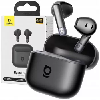 Belaidės ausinės į ausis Baseus Bass BS2 Lite TWS – juodos