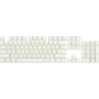 Keycap rinkinys REDRAGON A130 PBT Doubleshot White – keičiamieji klavišų dangteliai, PBT medžiaga, dvigubo liejimo simboliai