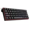 Žaidimų klaviatūra REDRAGON FIZZ PRO K616-RGB B 60% mechaninė USB RF belaidė Bluetooth QWERTY juoda raudona