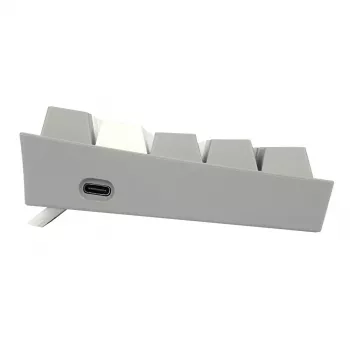 Mechaninė klaviatūra REDRAGON K617-RGB Fizz, laidinė USB, pilkai balta