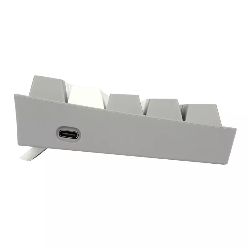 Mechaninė klaviatūra REDRAGON K617-RGB Fizz, laidinė USB, pilkai balta