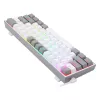 Mechaninė klaviatūra REDRAGON K617-RGB Fizz, laidinė USB, pilkai balta