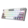 Mechaninė klaviatūra REDRAGON K617-RGB Fizz, laidinė USB, pilkai balta