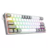 Mechaninė klaviatūra REDRAGON K617-RGB Fizz, laidinė USB, pilkai balta