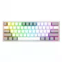 Mechaninė klaviatūra REDRAGON K617-RGB Fizz, laidinė USB, pilkai balta