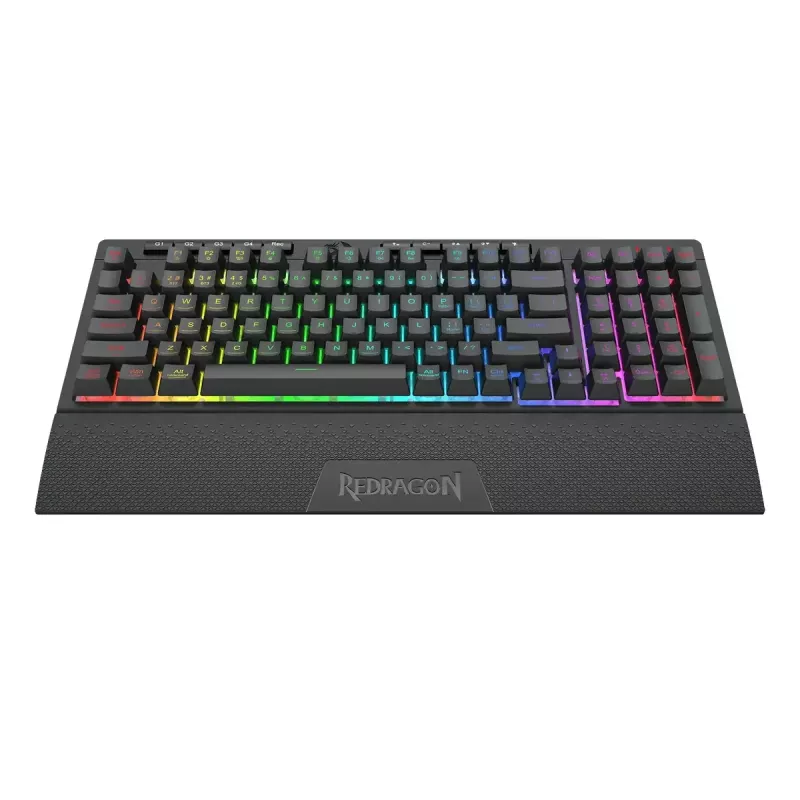 Klaviatūra REDRAGON K515-RGB SHIVA 98 USB Juoda Membraninė Laidinė