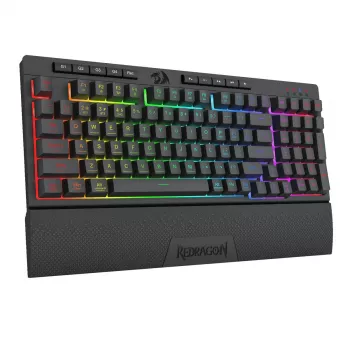 Klaviatūra REDRAGON K515-RGB SHIVA 98 USB Juoda Membraninė Laidinė
