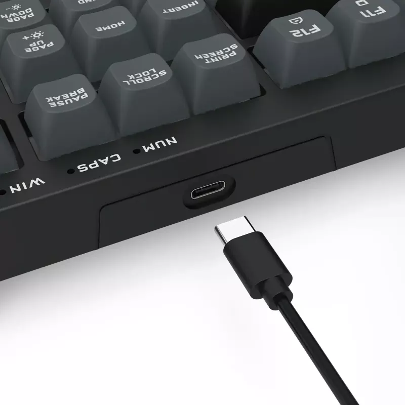 Klaviatūra REDRAGON K518-RGB-GB Crux, laidinė USB, juoda, membraninė