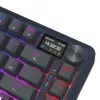 Mechaninė klaviatūra REDRAGON K708-RGB-PRO su USB, RF belaidžiu ir Bluetooth, 1,5 m laidas, juoda, 0,76 kg