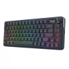 Mechaninė klaviatūra REDRAGON K708-RGB-PRO su USB, RF belaidžiu ir Bluetooth, 1,5 m laidas, juoda, 0,76 kg