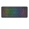Mechaninė klaviatūra REDRAGON K708-RGB-PRO su USB, RF belaidžiu ir Bluetooth, 1,5 m laidas, juoda, 0,76 kg