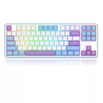 Mechaninė klaviatūra REDRAGON K707WBP-RGB-PRO StarBlade laidinė USB, mėlyna balta