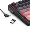 Mechaninė klaviatūra REDRAGON Antonium Pro K728SP-RGB-PRO – USB, RF belaidis, Bluetooth, juoda/rožinė