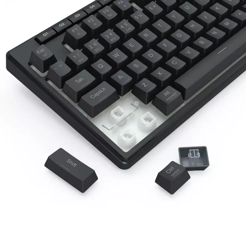 REDRAGON K516RGB-PRO SHIVA PRO 87 klaviatūra USB RF Bluetooth juoda