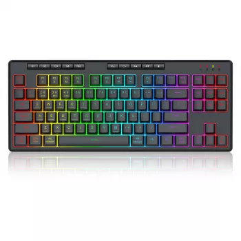 REDRAGON K516RGB-PRO SHIVA PRO 87 klaviatūra USB RF Bluetooth juoda