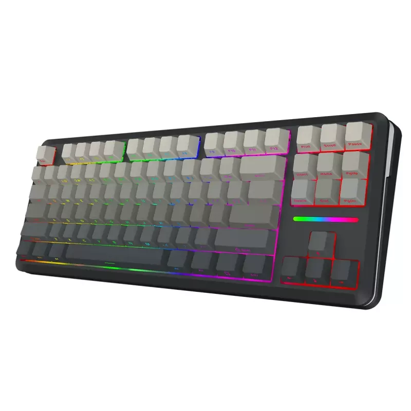 Mechaninė klaviatūra REDRAGON K734SP-RGB-PRO Wildslash Pro, 87 klavišų, belaidė USB/2.4 GHz/Bluetooth